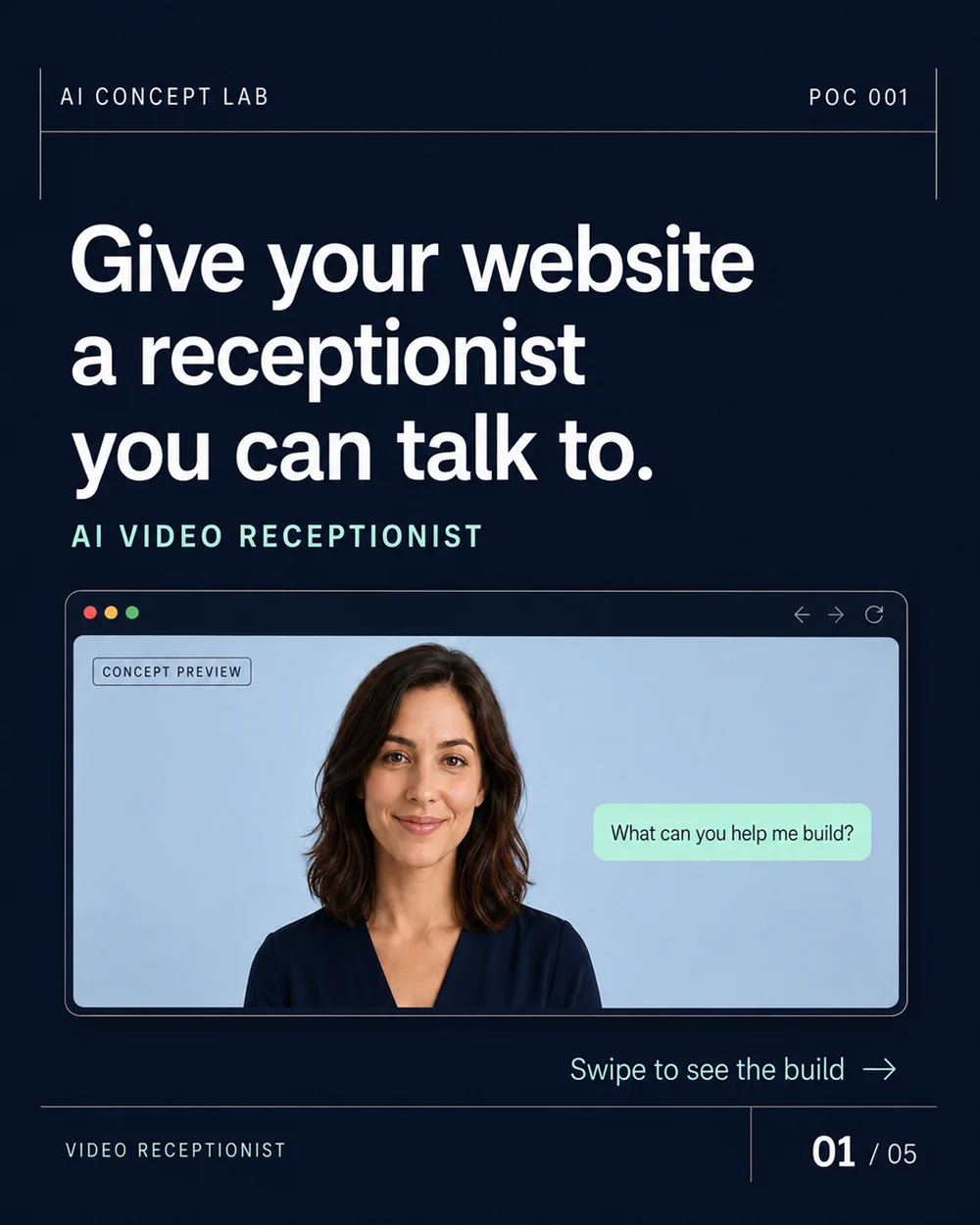 AI Video Receptionist concept cover